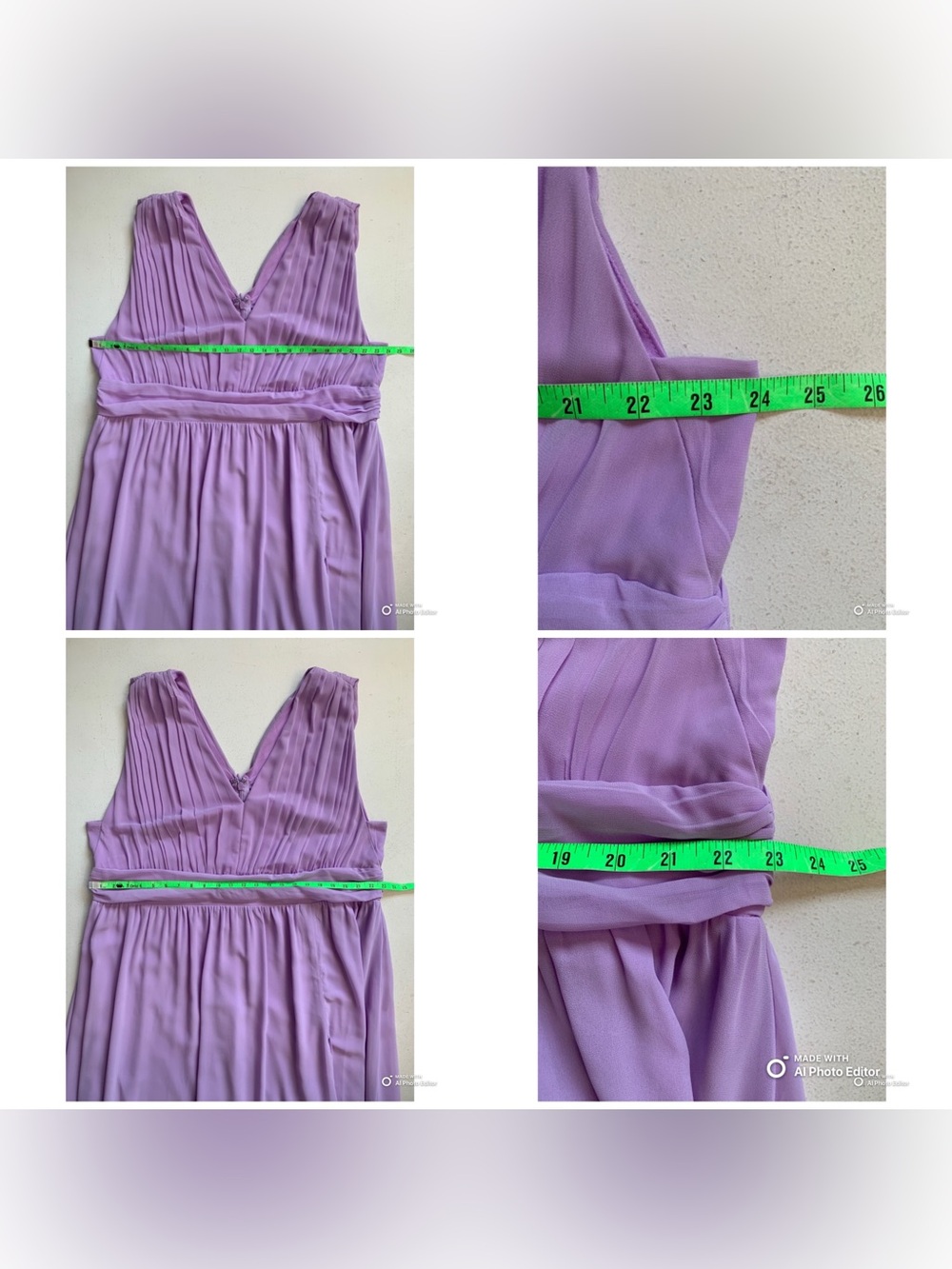 Lulus 3X Heavenly Hues Lavender Maxi Dress NWT Formal Party Wedding Bridesmaid - Picture 15 of 17